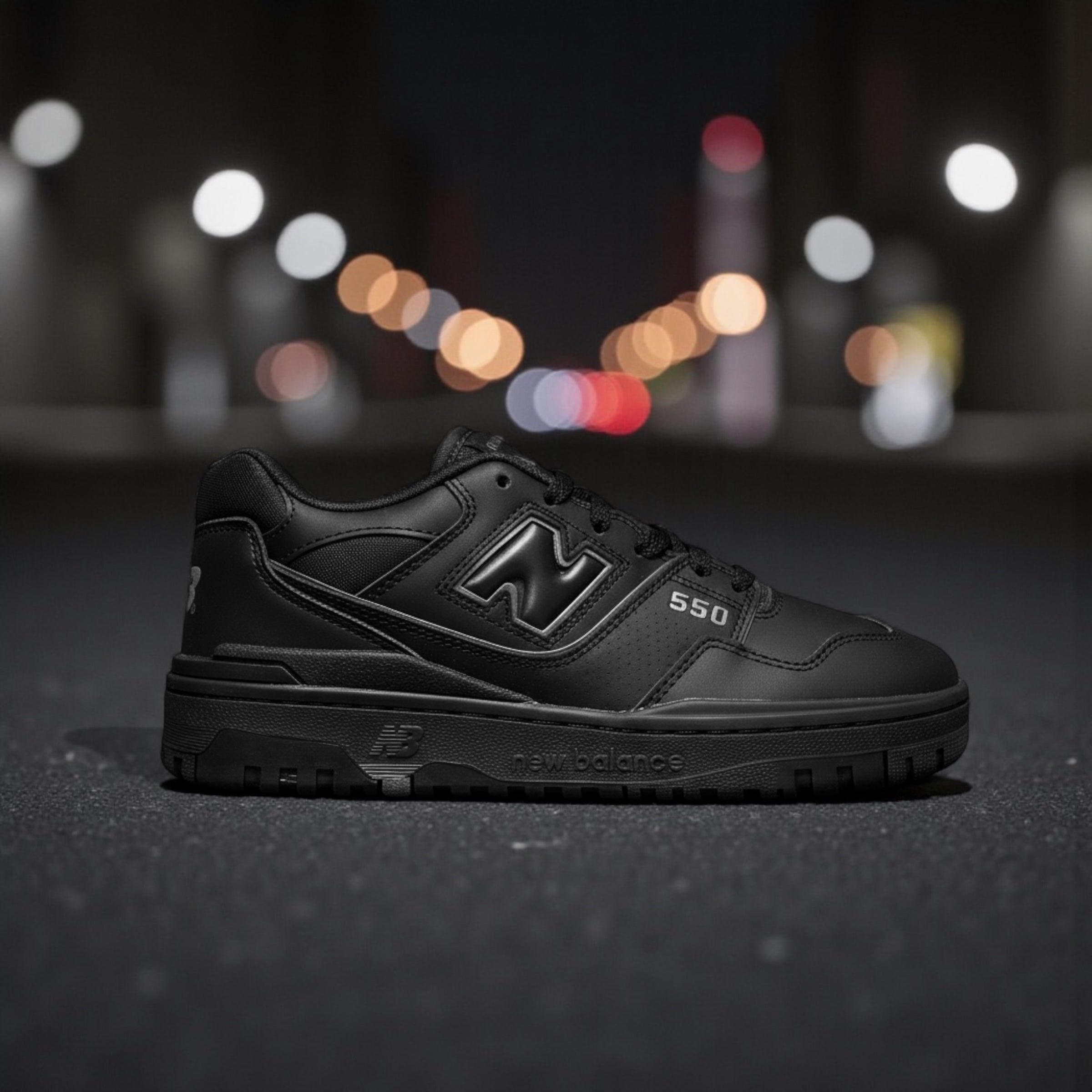 NEW BALANCE 550 ‘TRIPLE BLACK’ SNEAKERS