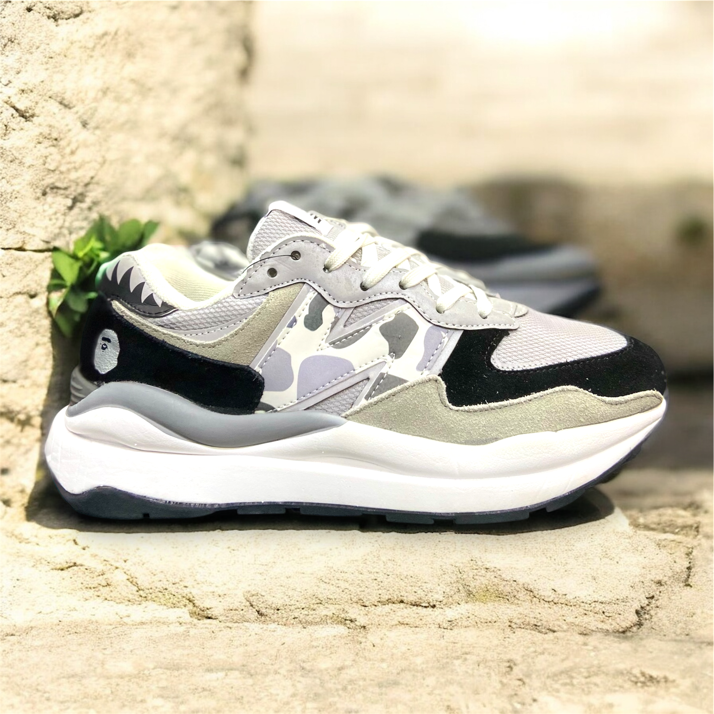 Grey Bape x NB Sport Sneakers Collab